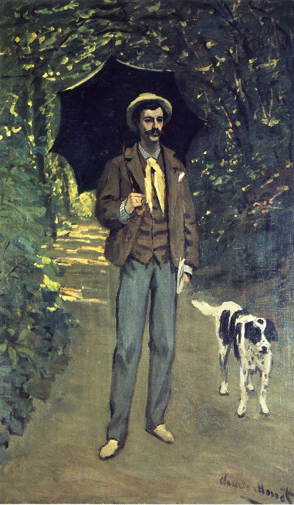 Victor Jacquemont Holding a Parasol 1865